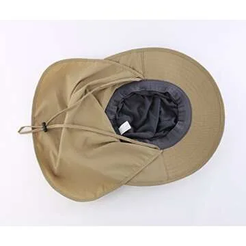 Home Prefer Men's Sun Bucket Hat with Neck Protection