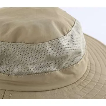 Home Prefer Men's Sun Bucket Hat with Neck Protection