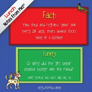 101 Tear-Off Lunch Box Notes for Kids - Facts & Funnies Vol 2, Inspirational, Motivational, Thinking...