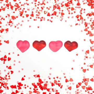 Valentine’s Day Sweet and Sour Candy Bags, Strawberry Flavored Gummy Treats, Valentine Gifts for Teens, Presents for Loved Ones, 3 Pack, 4 Ounces