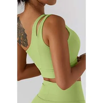 QINSEN Women's Summer Crop Top Stylish Sports Bra