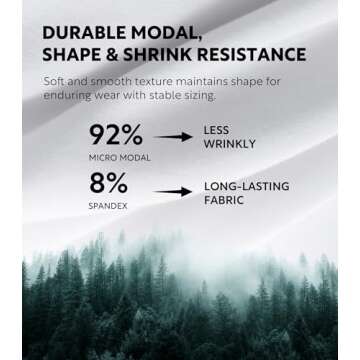 DAVID ARCHY Men's Undershirts Micro Modal Ultra Soft T-Shirts Stretch Moisture-Wicking Crewneck Tees for Men, 3-Pack (M, White)