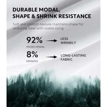 DAVID ARCHY Men's Undershirts Micro Modal Ultra Soft T-Shirts Stretch Moisture-Wicking Crewneck Tees for Men, 3-Pack (M, White)