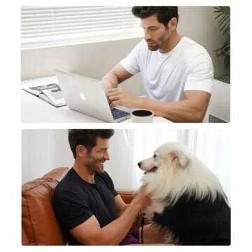 DAVID ARCHY Men's Undershirts Micro Modal Ultra Soft T-Shirts Stretch Moisture-Wicking Crewneck Tees for Men, 3-Pack (M, White)