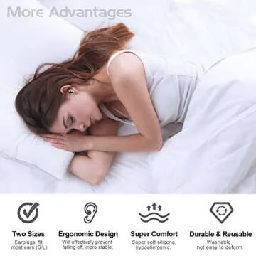 Dahuyoo Silicone Earplugs for Noise Reduction & Comfort