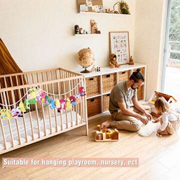 LONCHDAN 80" Hanging Storage Chain - Stylish Toy Organizer