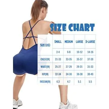KIWI RATA Women’s Backless Jumpsuits One Piece Bodycon Romper Seamless Workout Yoga Bodysuit Shorts