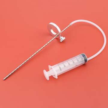 Windance Motorcycle Fork Suspension Oil Level Measurement Gauge Tool with Adjustable Ring, 60ml Front Fork Oil Syringe Tool