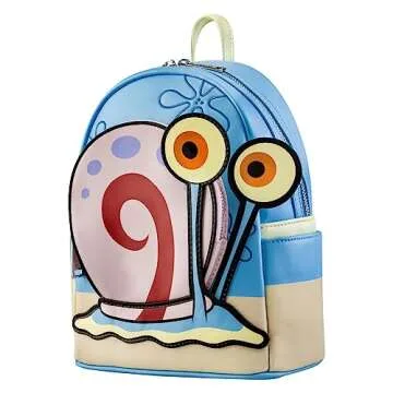 Loungefly Backpack Spongebob Squarepants - Sponge Bob Gary - Backpack - Spongebob Squarepants - Cute Collectable Bag - Gift Idea - Official Merchandise - for Boys, Girls - TV Fans