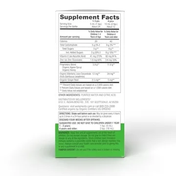 Wellements Organic Children's Cough Syrup Tasty Relief