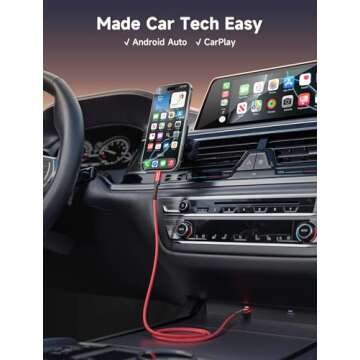 JSAUX USB C Cable [2-Pack 6.6ft], USB A to USB Cord 3.1A Fast Charging Compatible with iPhone 16/16 Plus/16 Pro/16 Pro Max/iPhone 15 Series, Samsung Galaxy S20 S10 S9, Note 20 10, Car Play, LG - Red