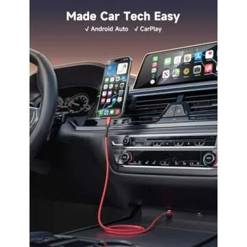 JSAUX USB C Cable [2-Pack 6.6ft], USB A to USB Cord 3.1A Fast Charging Compatible with iPhone 16/16 Plus/16 Pro/16 Pro Max/iPhone 15 Series, Samsung Galaxy S20 S10 S9, Note 20 10, Car Play, LG - Red