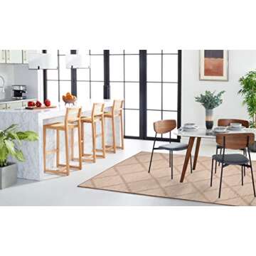 SAFAVIEH Montauk Collection Accent Rug - 4' x 6', Beige, Handmade Cotton, Ideal for High Traffic Areas in Entryway, Living Room, Bedroom (MTK821E)