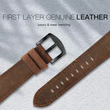 EDIMENS Vintage Leather Bands for Apple Watch 46mm 45mm 44mm 42mm
