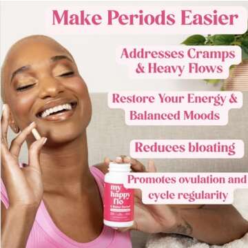 My Happy Flo PMS Support Supplement for Women | 10-in-1 Relief for Heavy Flow & Pain