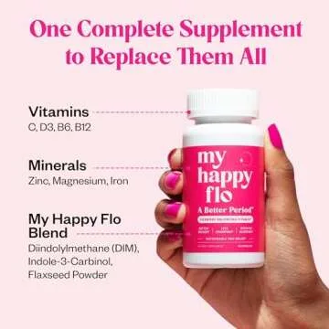 My Happy Flo PMS Support Supplements for Women’s Health