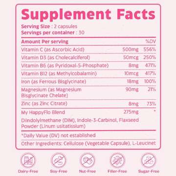 My Happy Flo PMS Support Supplements for Women’s Health