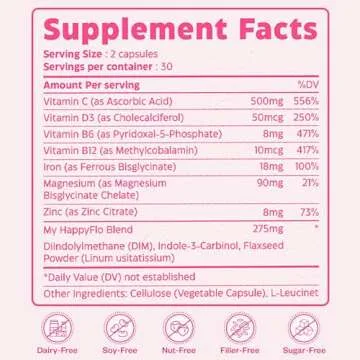My Happy Flo PMS Support Supplements for Women’s Health