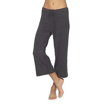 Barefoot Dreams CozyChic Ultra Lite Culotte Capri Pants - Small Carbon
