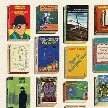 Classic Paperbacks 1000 Piece Jigsaw Puzzle for Book Lovers