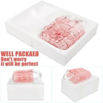 Unique Pink Purse Vase - Handcrafted Glass Flower Holder