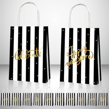 KatchOn, Happy New Year Gift Bags - Pack of 12 | New Years Eve Party Supplies 2025 | New Years Treat...