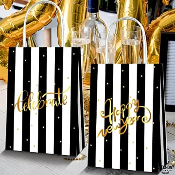 KatchOn Happy New Year Gift Bags Pack of 12 for 2025