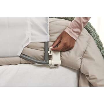 Regalo 54-Inch Swing Down Bed Rail for Safety and Accessibility