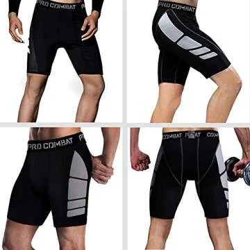 Men's Compression Shorts 3 Pack - Comfortable Sports Gear