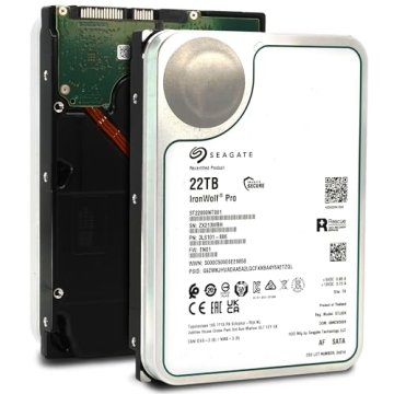 Seagate IronWolf Pro 22TB Enterprise NAS Internal HDD Hard Drive – CMR 3.5 Inch SATA 6Gb/s 7200 RPM 256MB Cache for RAID Network Attached Storage (ST22000NT001) (Renewed)