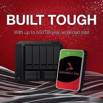 Seagate IronWolf Pro 22TB Enterprise NAS Internal HDD Hard Drive – CMR 3.5 Inch SATA 6Gb/s 7200 RPM 256MB Cache for RAID Network Attached Storage (ST22000NT001) (Renewed)