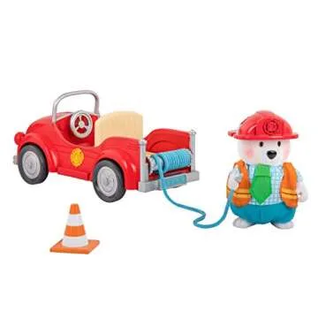 Li'l Woodzeez Fire Department Toy Set – 16 Pcs Playset