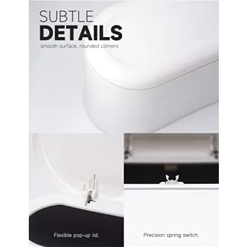 MONGTINGLU Mini Trash Can with Lid for Stylish Waste Management