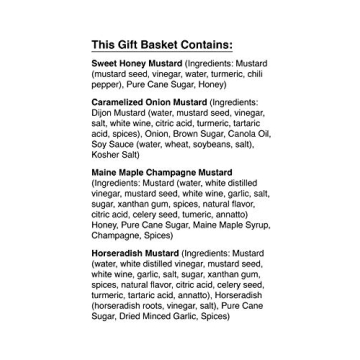 Stonewall Kitchen Our Mustard Collection (4pc)