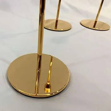 Elegant French Honey Gold Candle Holders for Any Occasion