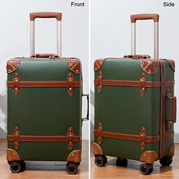 NZBZ Vintage Luggage Set Stylish Lightweight Travel Gear