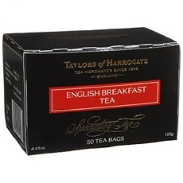 Taylors of Harrogate English Breakfast Tea - 50 Organic Bags of Rich Flavor