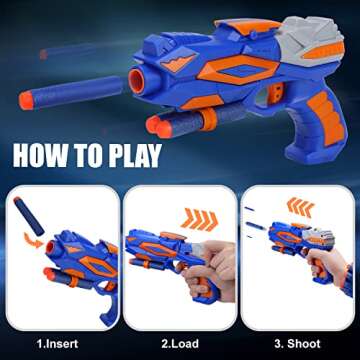 TOY Life Electronic Target Shooting Gun Set for Kids Age 8-12
