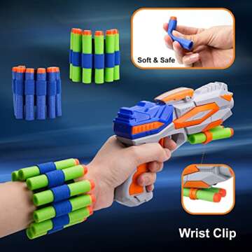 TOY Life Nerf Blaster Set for Kids Age 8-12 Remote Shooting Fun