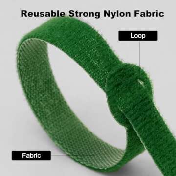 150PCS Cable Ties，4+6+8+10 Inch Reusable Cable Management, Multi-Purpose Adjustable Cord Organizer...