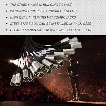 24-Channels PRORECK Snake Cable for Studios & Stages