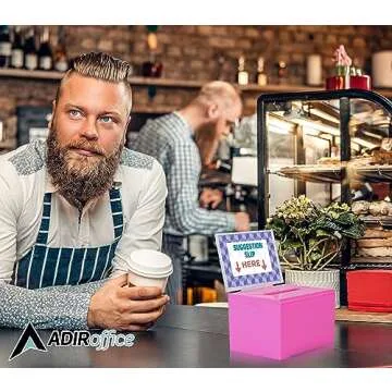 Adir Suggestion Box with Lock – Secure Donation Box