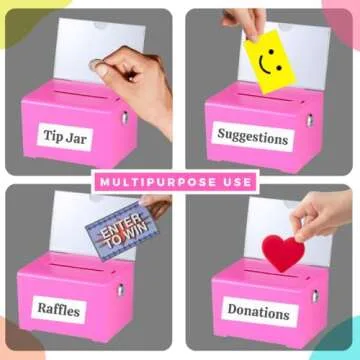 Adir Suggestion Box with Lock – Secure Donation Box