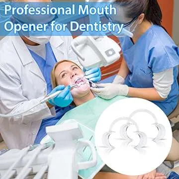 EZGO 20 Pieces (Size M) C-Shape Teeth Whitening Cheek Retractor, Disposable Dental Mouth Opener, Dental Lip Cheek Retractor for Mouthguard Challenge Game