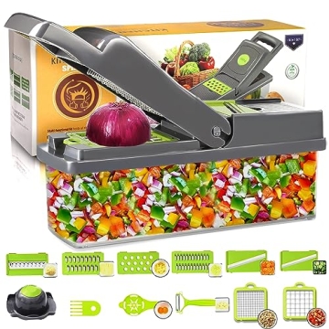 SPLMIFA Vegetable Chopper - Adjustable Vegetable Slicer - Kitchen Gift Gadget Slicer for Salad Potat...