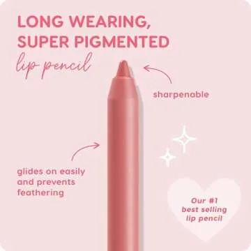 ColourPop Lippie Lip Pencil - High-Pigment, Long-Lasting Lip Liner - Sharpenable Lip Liner Pencil for High-Impact Lip Color - Vegan, Cream Formula with Precise Application - Oh Snap (0.04 oz)