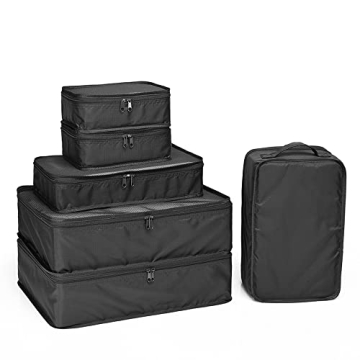 JJ POWER Travel Packing Cubes with Shoe Bag for Organizing