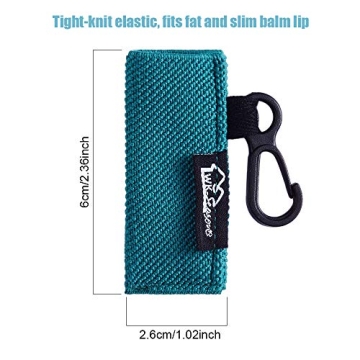 Secure Lip Balm Holder Keychain Set by WK IEASON