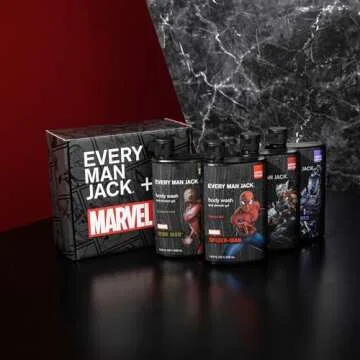 Every Man Jack Marvel Body Wash Set for Men & Boys