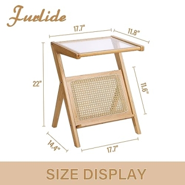 Furlide Rattan Side Table Eco-Friendly and Stylish Furniture